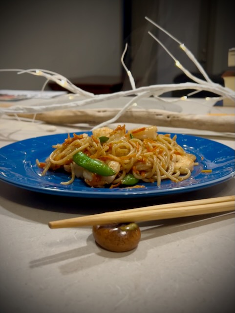 Gulf shrimp chowmein