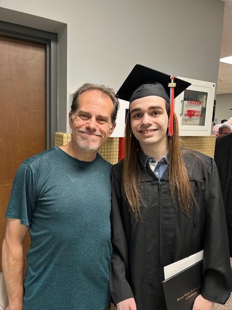 Portrait of Malachi and I after graduation