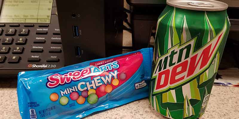 Mountain Dew and Candy