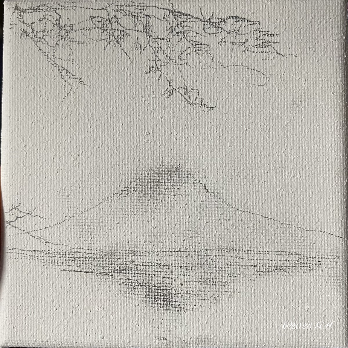 Sketch of Sunset on Fuji