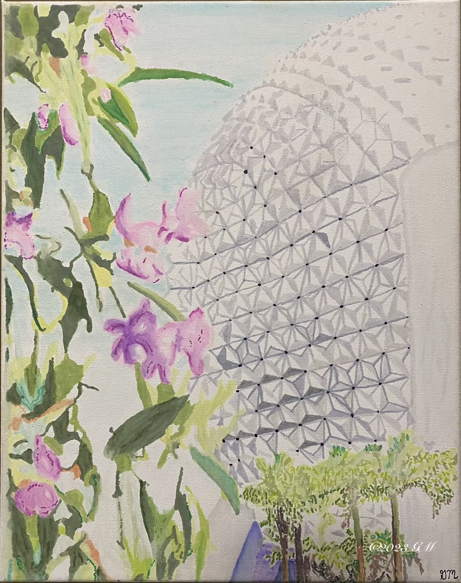 Painting of Spaceship Earth